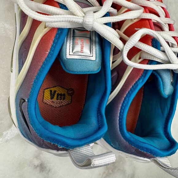 Nike Air VaporMax Plus Lava Glow Pink Blue Running Shoes CI5862-600 Women's 8.5 - Picture 8 of 11